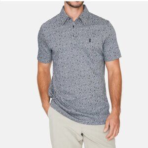 7 Diamonds Pinseeker Performance Pima Polo (Navy) Gray/Black? NEW WITH TAGS Sz M